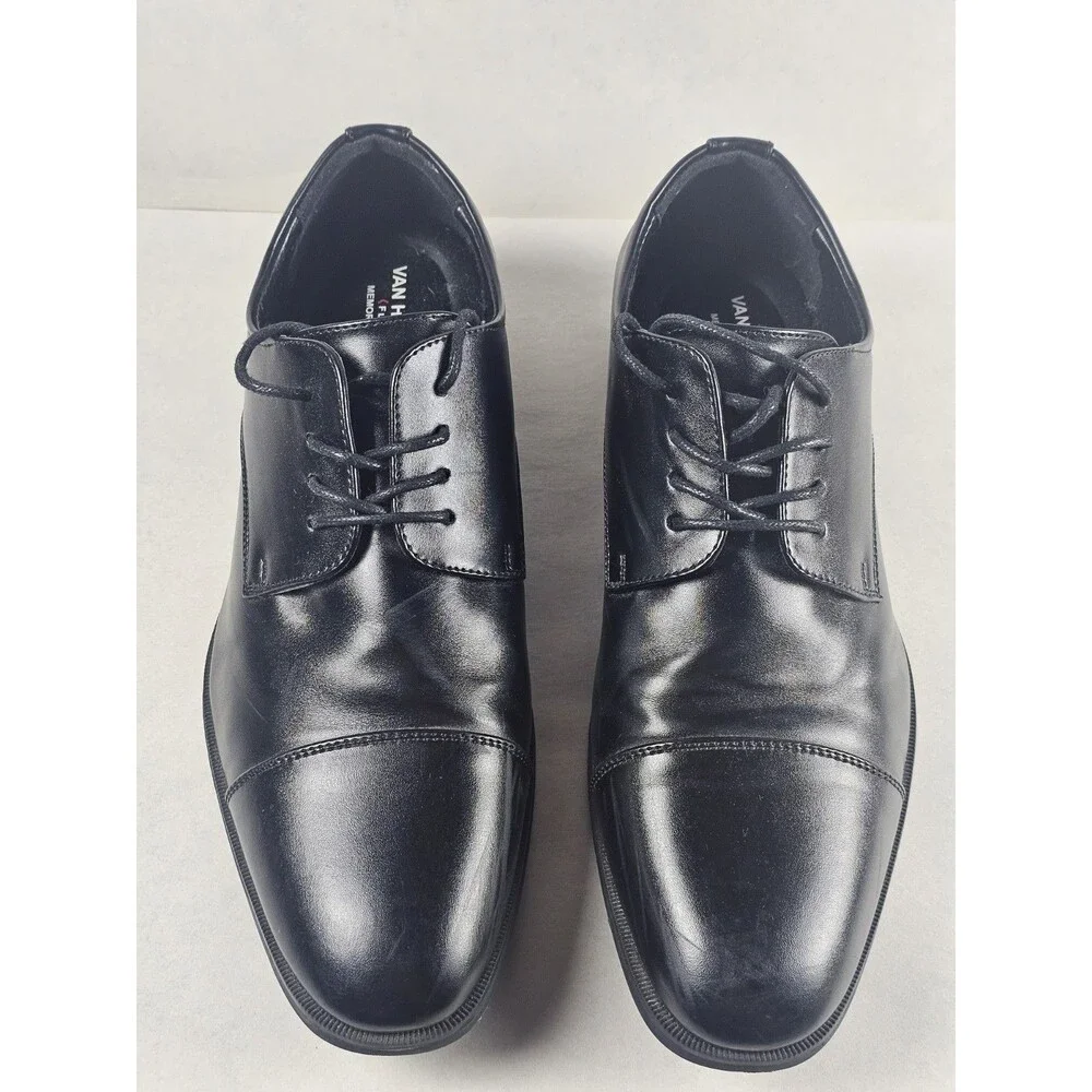 Van Heusen Flex Memory Foam Men’s Size 9 Dress Shoe Turk Style Black